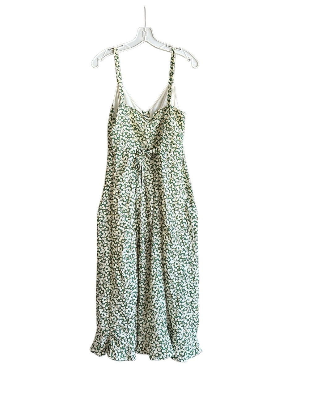 Lulus Green Floral Slip Midi Dress. Size Medium - Picture 9 of 14